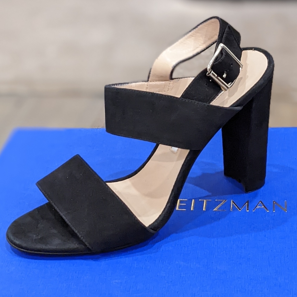 Manolo blahnik Khan 70 sandal black suede 36.5